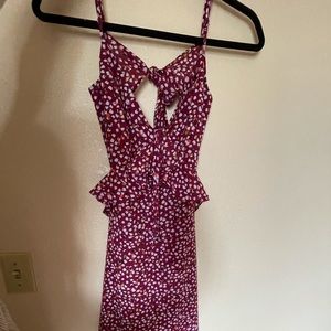 MIDI open back dress